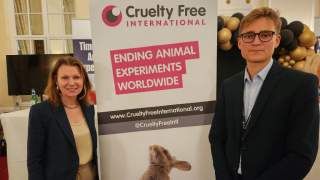 Dylan Underhill, Head of Public Affairs (UK & EU) with Dylan Underhill, Head of Public Affairs (UK & EU) with Minister for Animal Welfare, Baroness Sue Hayman of Ullock